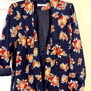 Fun blazer rayon feel great for spring